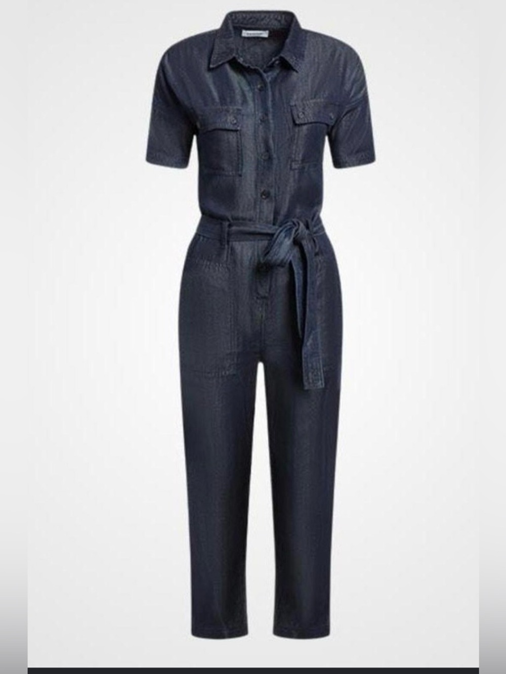 NAADAM Short Sleeve Belted Jumpsuit XS